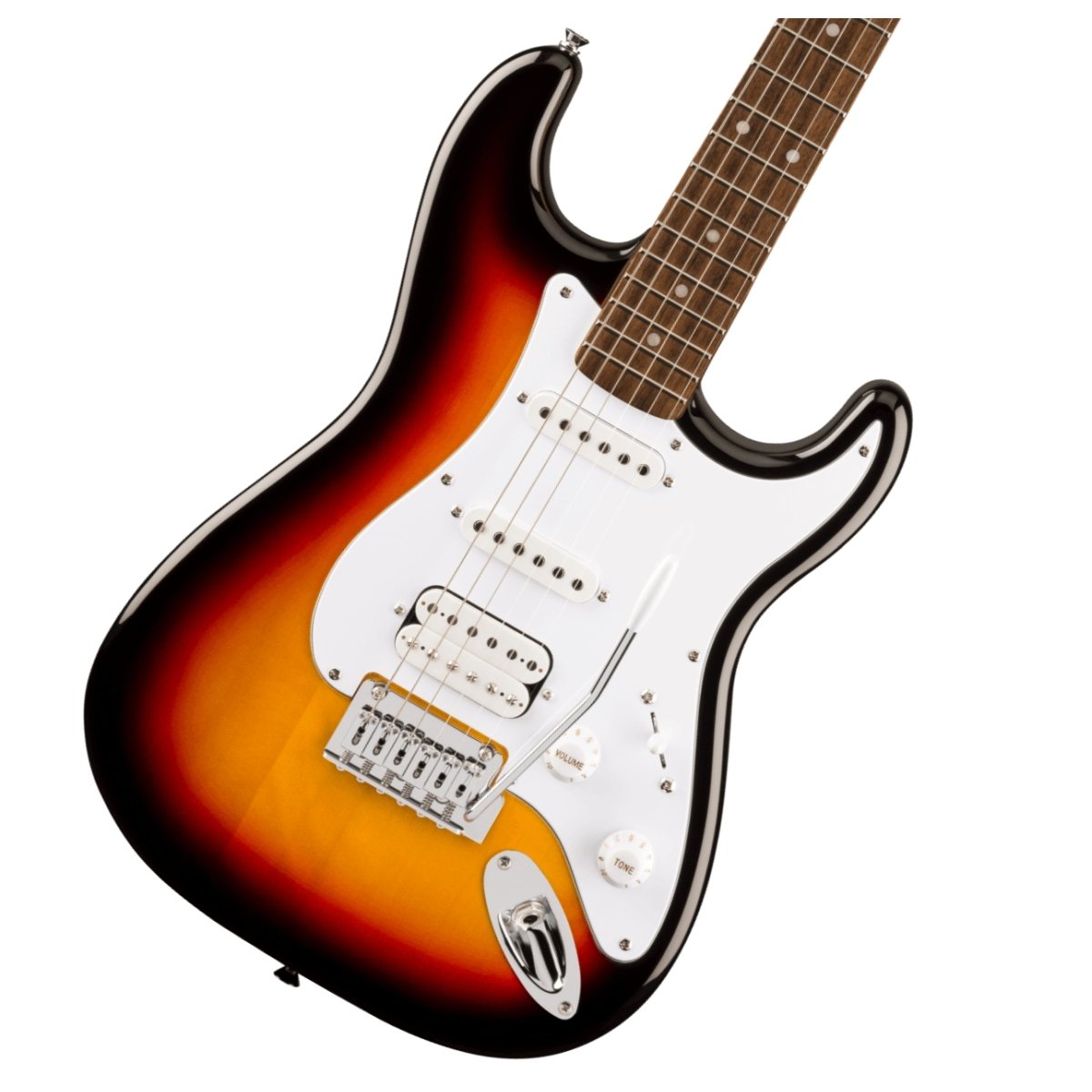 Squier by Fender / Affinity Series Stratocaster Junior HSS White Pickguard 3-Color Sunburst スクワイヤー