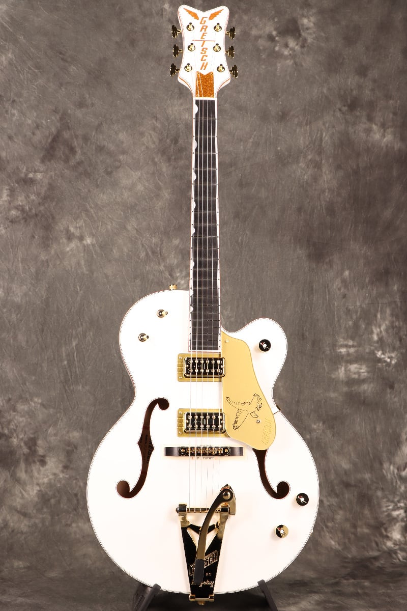 G6136TG Limited Edition Falcon Jr. with Bigsby Ebony Fingerboard White 16インチボディによる扱いやすさが魅力の限定ファルコン！ 日本製グレッチの限定モデル！